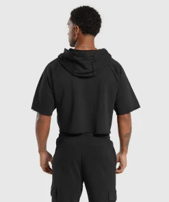 Heren Gymshark Hoodies & Truien*Legacy Short Sleeve Crop Hoodie