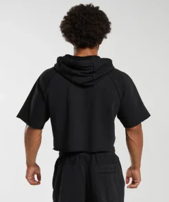Heren Gymshark Hoodies & Truien*Legacy Short Sleeve Crop Hoodie
