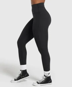 DAMES Gymshark Leggings|Zwarte Leggings*Legacy Tall Leggings