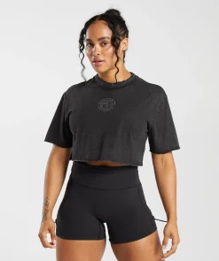 DAMES Gymshark Croptops|T-shirts*Legacy Washed Crop Top