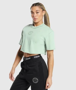 DAMES Gymshark Croptops|T-shirts*Legacy Washed Crop Top