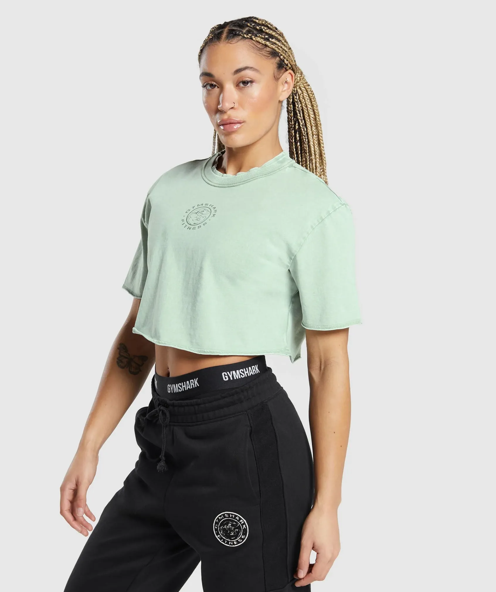 DAMES Gymshark Croptops|T-shirts*Legacy Washed Crop Top