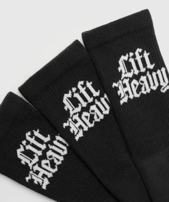 Gymshark Sportsokken|Crewsokken*Lift Heavy Crew 3pk