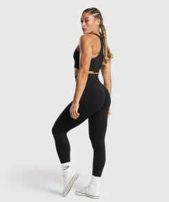 DAMES Gymshark Leggings|Zwarte Leggings*Lift Seamless Leggings