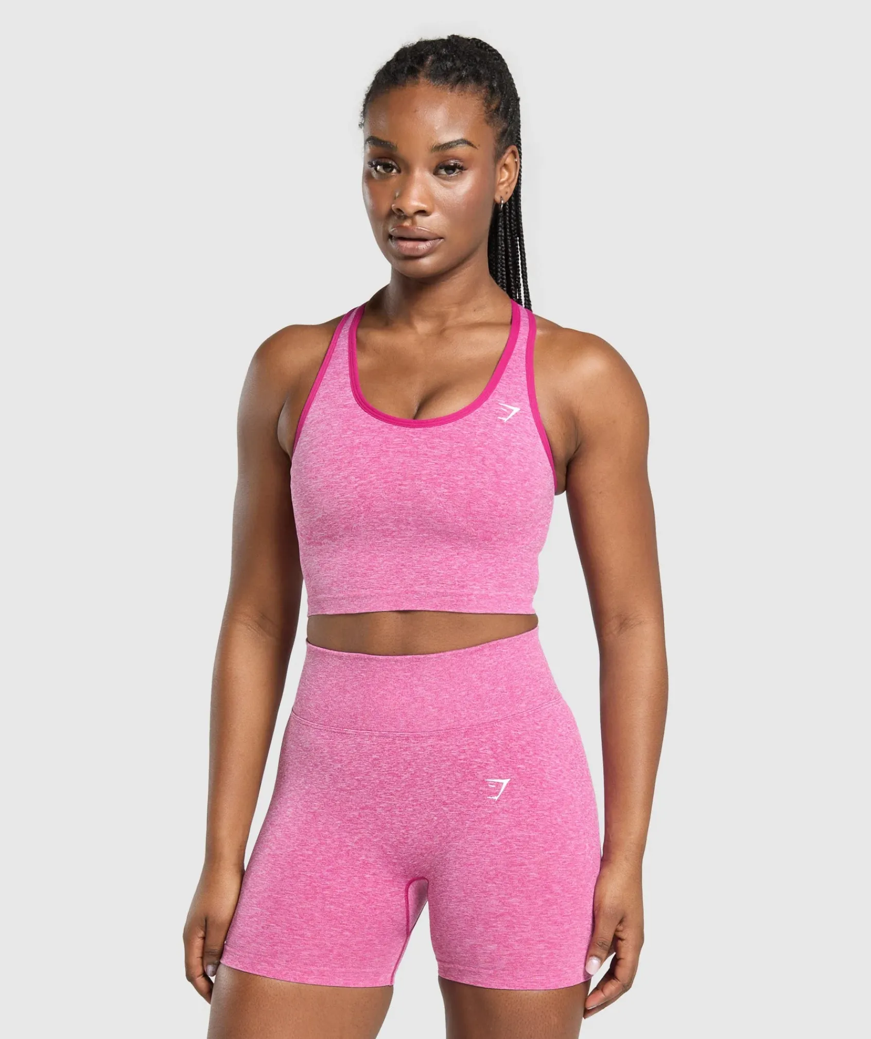 DAMES Gymshark Croptops|Tanktops*Lift Seamless Midi Tank With Shelf