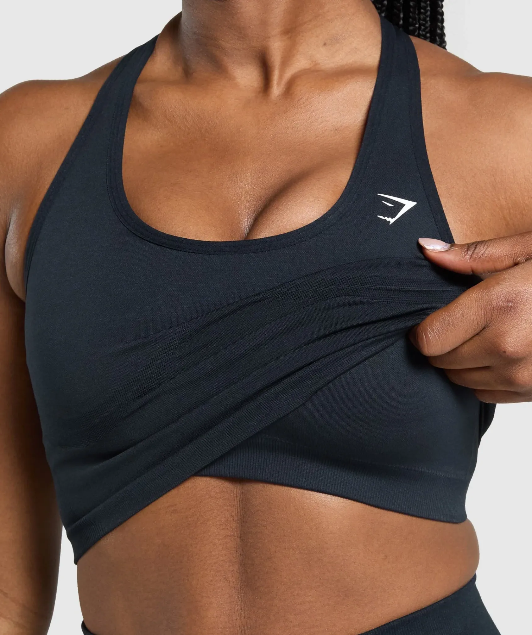 DAMES Gymshark Croptops|Tanktops*Lift Seamless Midi Tank With Shelf