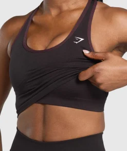 DAMES Gymshark Croptops|Tanktops*Lift Seamless Midi Tank With Shelf