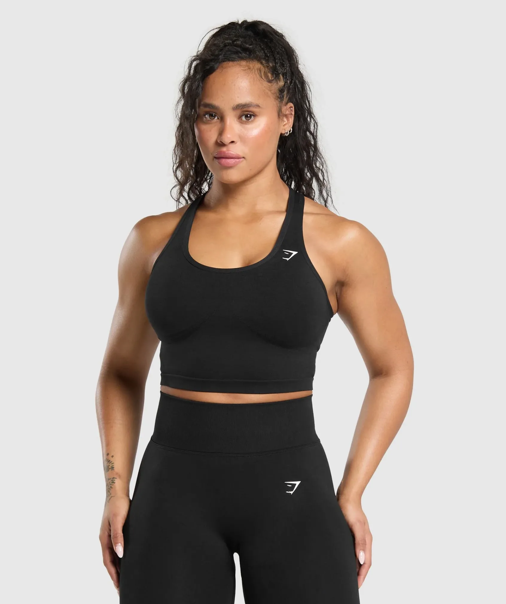 DAMES Gymshark Croptops|Tanktops*Lift Seamless Midi Tank With Shelf