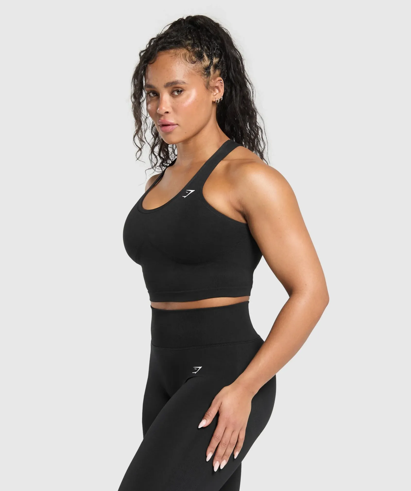 DAMES Gymshark Croptops|Tanktops*Lift Seamless Midi Tank With Shelf