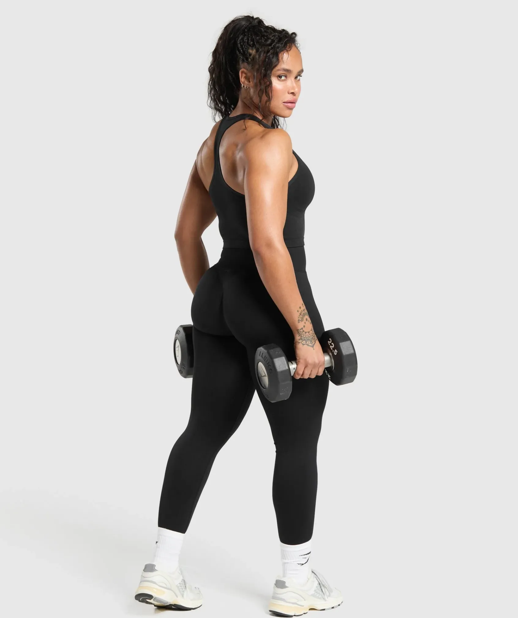 DAMES Gymshark Croptops|Tanktops*Lift Seamless Midi Tank With Shelf