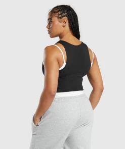DAMES Gymshark Croptops|Tanktops*Lifting 2 In 1 Crop Tank