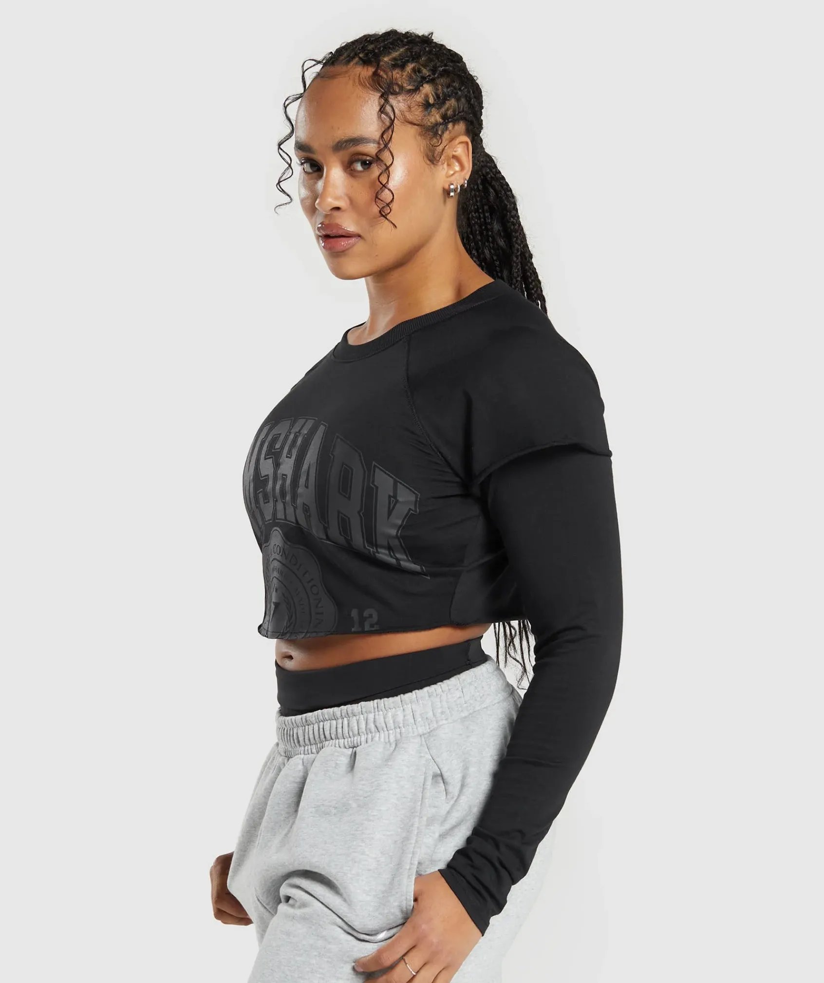 DAMES Gymshark Croptops|T-shirts*Lifting 2 In 1 Long Sleeve Crop Top