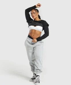 DAMES Gymshark Croptops|T-shirts*Lifting 2 In 1 Long Sleeve Crop Top