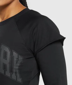 DAMES Gymshark Croptops|T-shirts*Lifting 2 In 1 Long Sleeve Crop Top