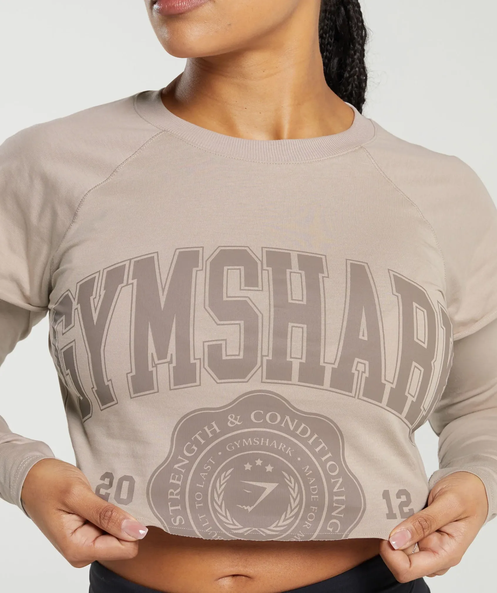 DAMES Gymshark Croptops|T-shirts*Lifting 2 In 1 Long Sleeve Crop Top