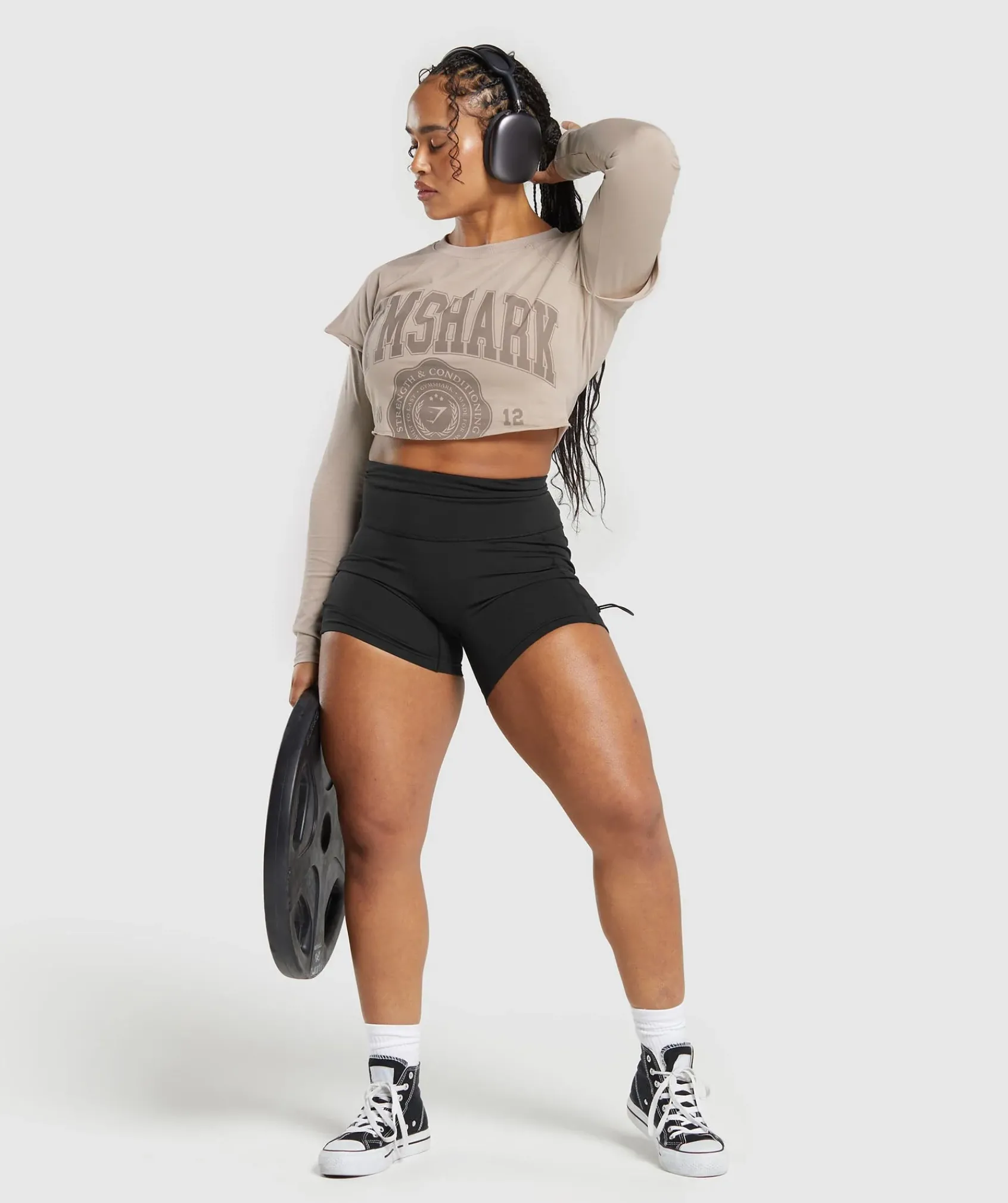 DAMES Gymshark Croptops|T-shirts*Lifting 2 In 1 Long Sleeve Crop Top