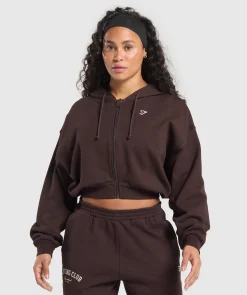 DAMES Gymshark Hoodies & Truien*Lifting Club Cropped Zip Up Hoodie