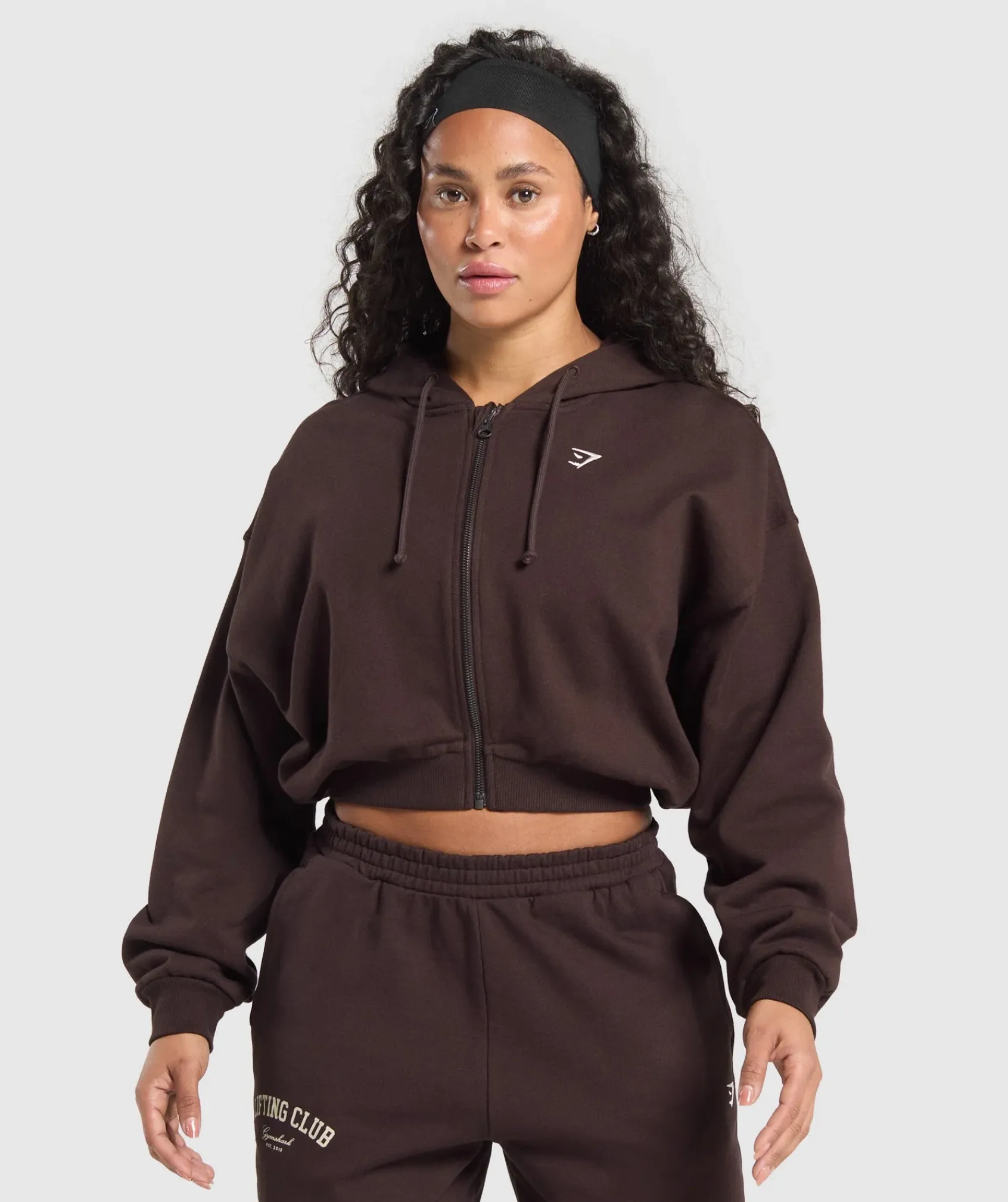 DAMES Gymshark Hoodies & Truien*Lifting Club Cropped Zip Up Hoodie