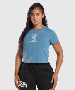 DAMES Gymshark Croptops|T-shirts*Lifting Club Graphic Baby Tee