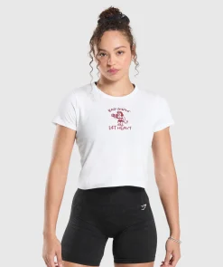 DAMES Gymshark Croptops|T-shirts*Lifting Club Graphic Baby Tee