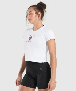 DAMES Gymshark Croptops|T-shirts*Lifting Club Graphic Baby Tee