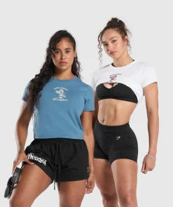 DAMES Gymshark Croptops|T-shirts*Lifting Club Graphic Baby Tee