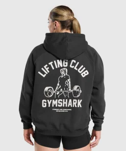 DAMES Gymshark Hoodies & Truien*Lifting Club Graphic Brushed Hoodie