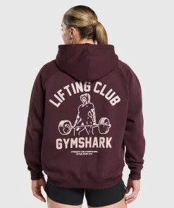 DAMES Gymshark Hoodies & Truien*Lifting Club Graphic Brushed Hoodie