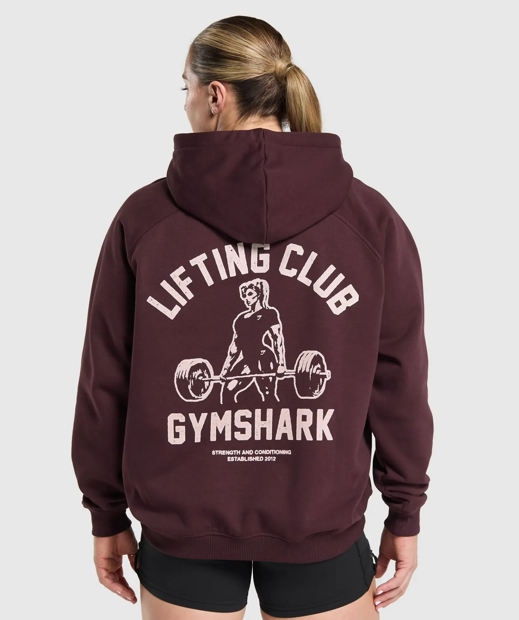 DAMES Gymshark Hoodies & Truien*Lifting Club Graphic Brushed Hoodie