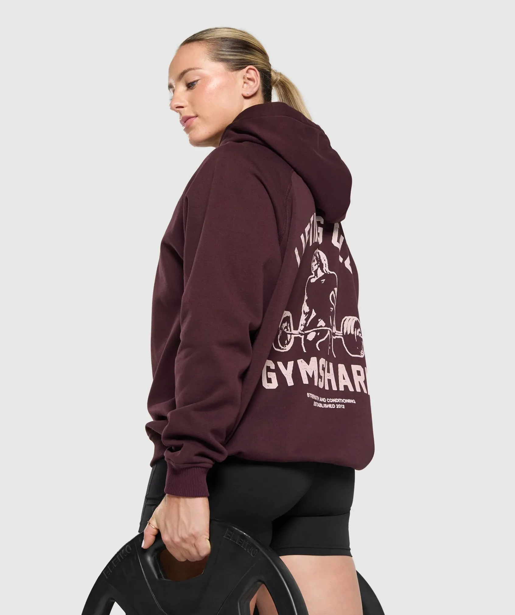 DAMES Gymshark Hoodies & Truien*Lifting Club Graphic Brushed Hoodie