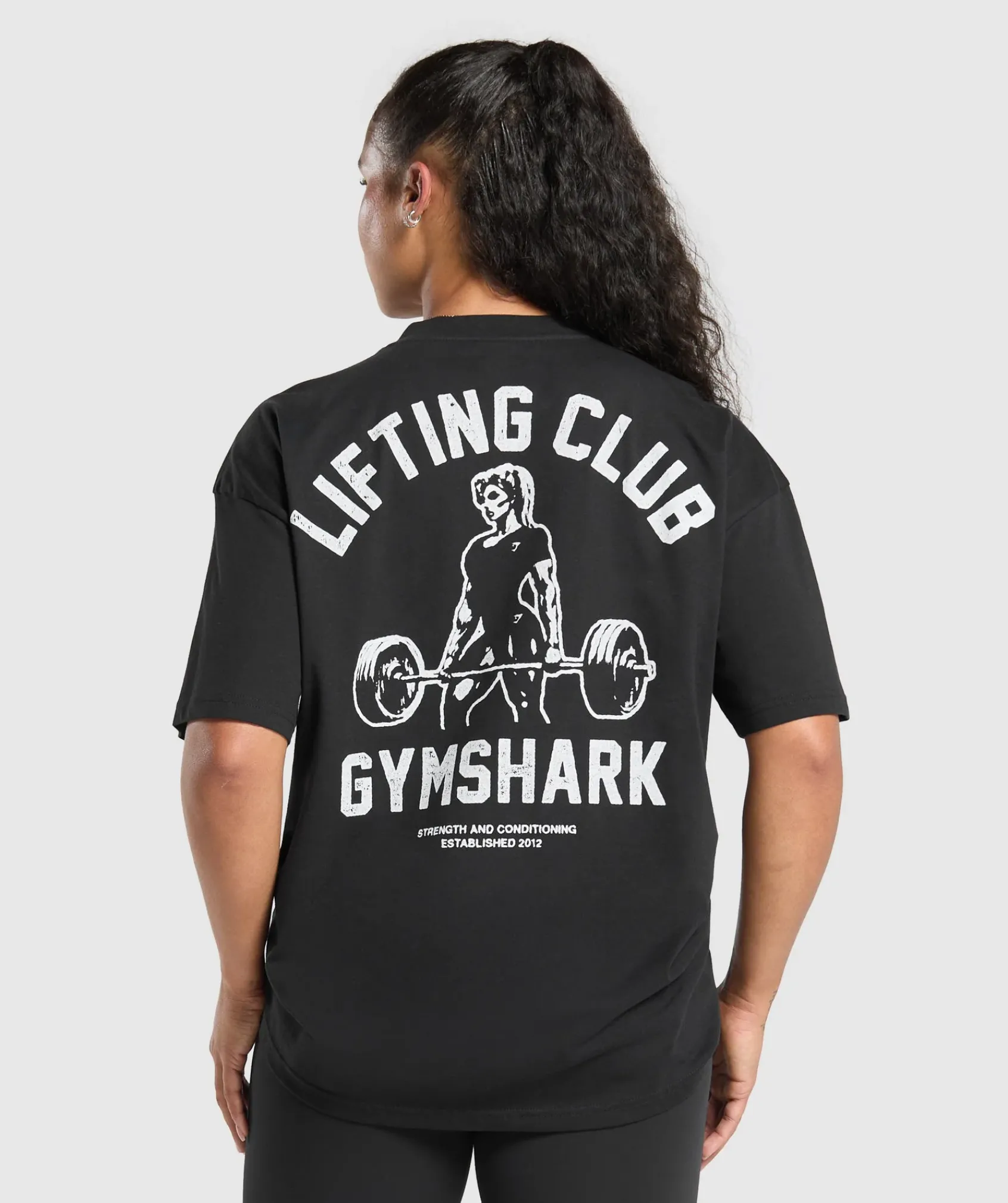 DAMES Gymshark T-shirts*Lifting Club Graphic Oversized T-Shirt