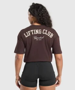 DAMES Gymshark Bedekkende Sportkleding|T-shirts*Lifting Club Oversized T-Shirt