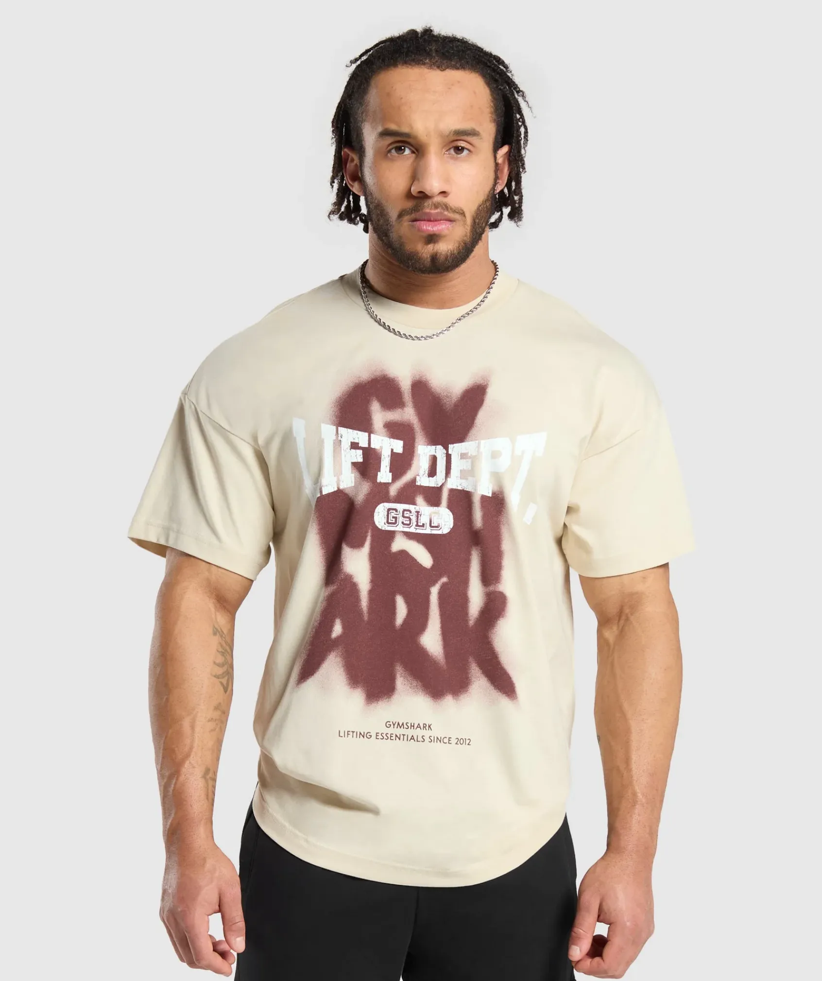Heren Gymshark T-shirts*Lifting Dept Graffiti T-Shirt