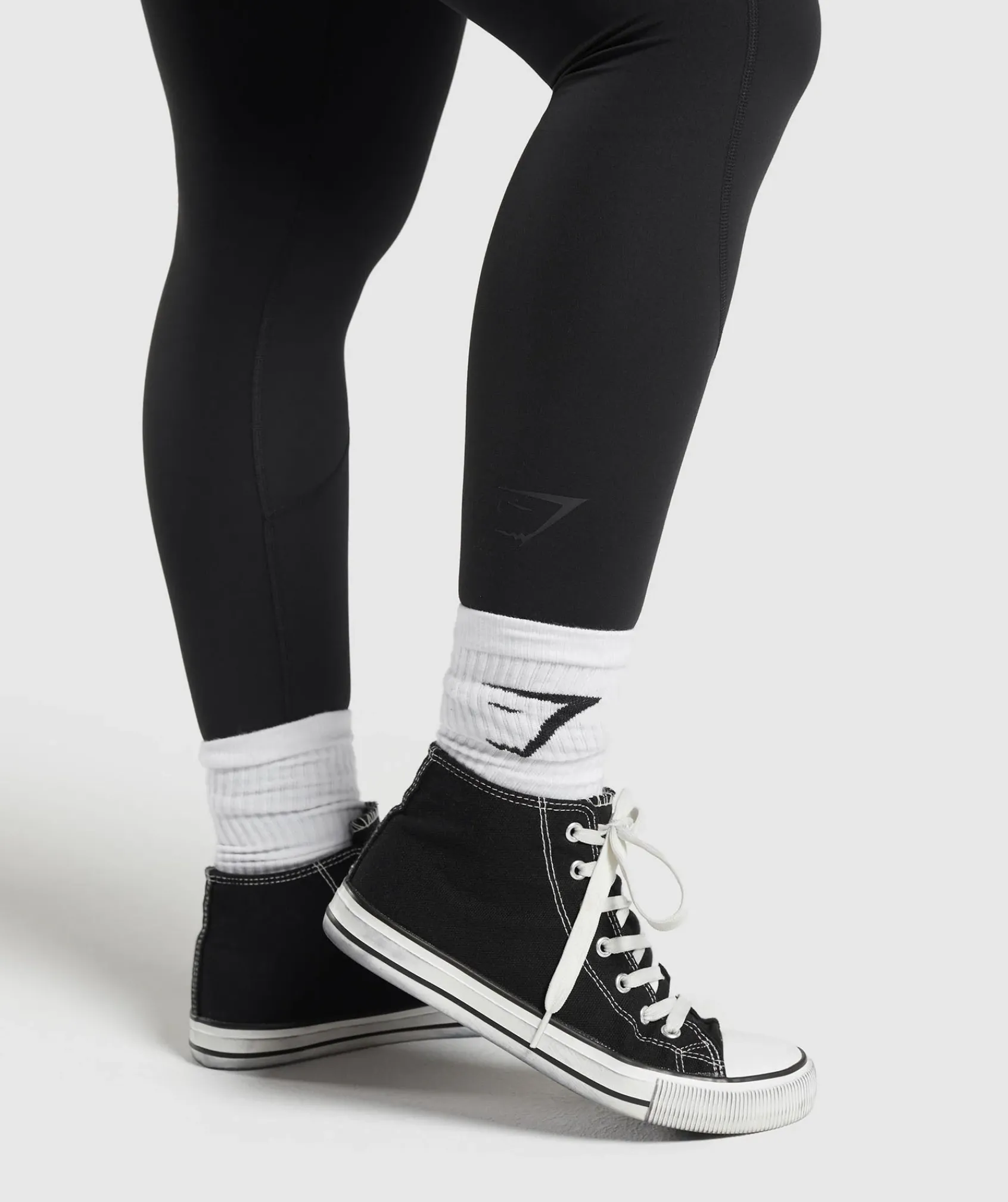 DAMES Gymshark Leggings|Zwarte Leggings*Lifting Dipped Waistband Leggings