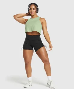 DAMES Gymshark Croptops|Tanktops*Lifting Essential Cotton Crop Tank