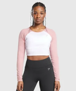 DAMES Gymshark Croptops|T-shirts*Lifting Essential Long Sleeve Crop Top