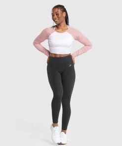 DAMES Gymshark Croptops|T-shirts*Lifting Essential Long Sleeve Crop Top