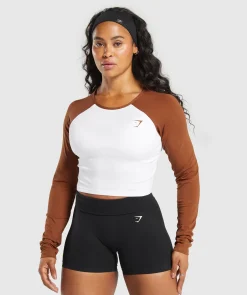 DAMES Gymshark Croptops|T-shirts*Lifting Essential Long Sleeve Crop Top