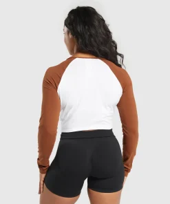 DAMES Gymshark Croptops|T-shirts*Lifting Essential Long Sleeve Crop Top
