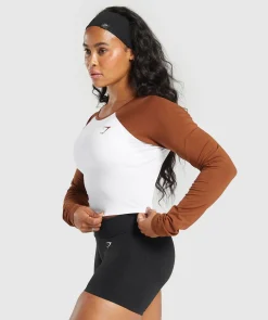 DAMES Gymshark Croptops|T-shirts*Lifting Essential Long Sleeve Crop Top