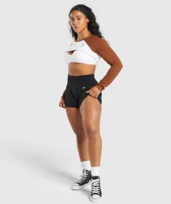 DAMES Gymshark Croptops|T-shirts*Lifting Essential Long Sleeve Crop Top