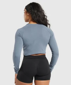 DAMES Gymshark Croptops|T-shirts*Lifting Essential Long Sleeve Crop Top