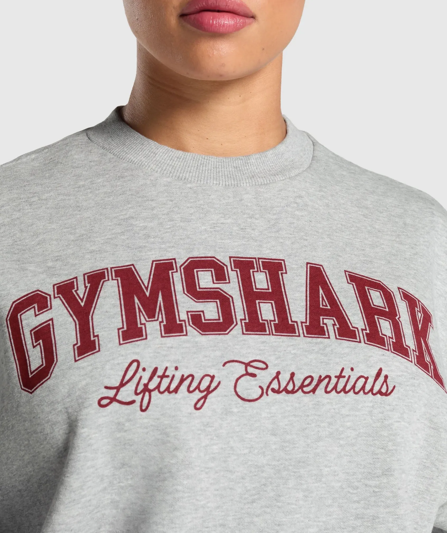 DAMES Gymshark Hoodies & Truien*Lifting Essentials Graphic Brushed Oversized Sweatshirt