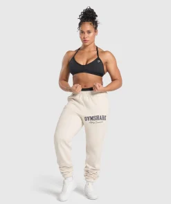 DAMES Gymshark Joggingbroeken*Lifting Essentials Graphic Brushed Oversized Joggers