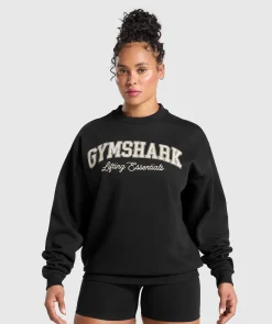 DAMES Gymshark Hoodies & Truien*Lifting Essentials Graphic Brushed Oversized Sweatshirt