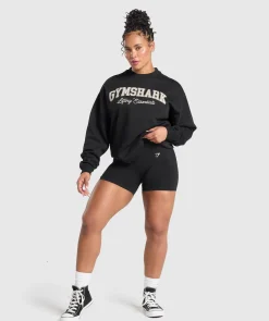 DAMES Gymshark Hoodies & Truien*Lifting Essentials Graphic Brushed Oversized Sweatshirt