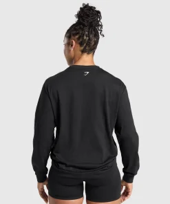 DAMES Gymshark T-shirts*Lifting Essentials Graphic Long Sleeve Top