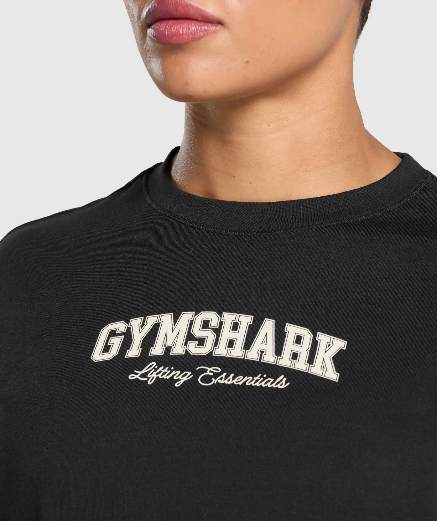 DAMES Gymshark T-shirts*Lifting Essentials Graphic Long Sleeve Top