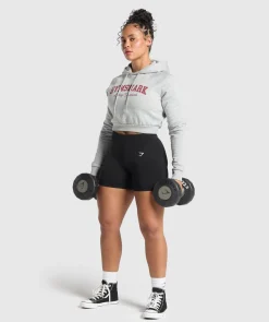DAMES Gymshark Hoodies & Truien*Lifting Essentials Graphic Cropped Hoodie