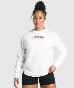 DAMES Gymshark T-shirts*Lifting Essentials Graphic Long Sleeve Top
